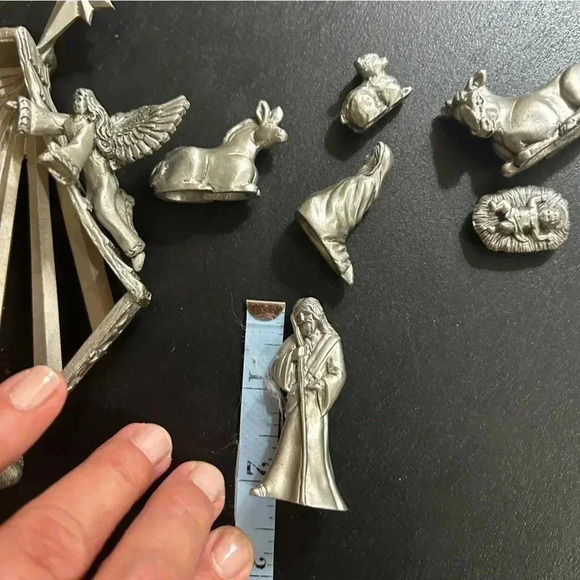 1999 Seagull Pewter of Canada nativity set.Simply beautiful! Christmas scene. - Picture 9 of 11